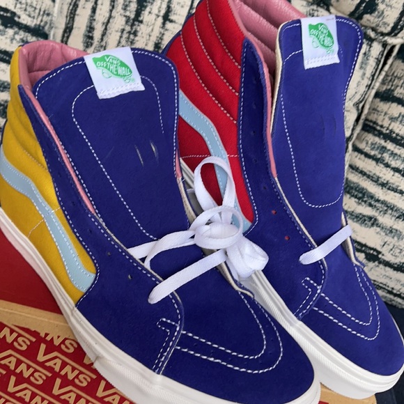 Vans Sk8-Hi Sunshine Multi/True White MENS - Picture 7 of 16